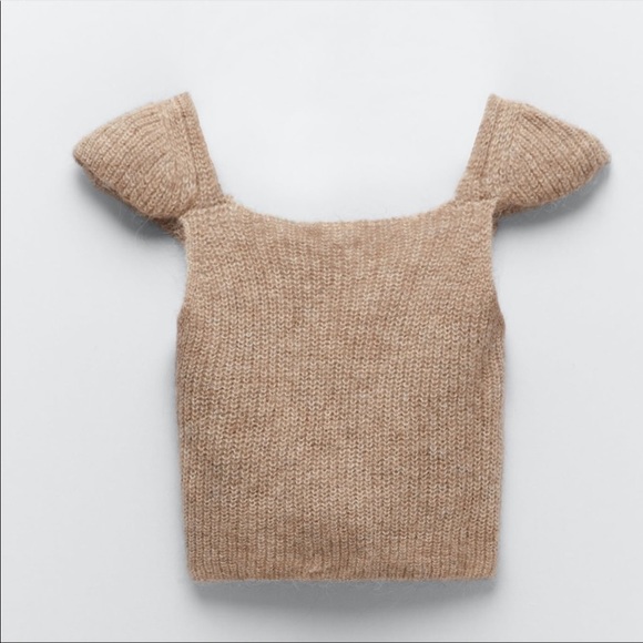 Zara Wool Blend Knit Top - Picture 4 of 9